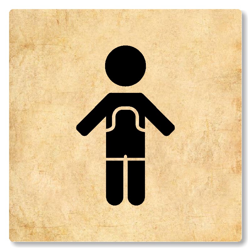 WC chlapci, 100x100mm, pergamen, Nevada